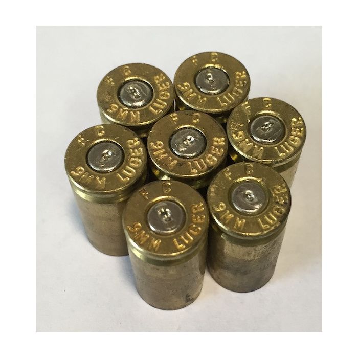 Once fired Federal 9MM same head stamp bulk once fired brass for reloading  free shipping in stock