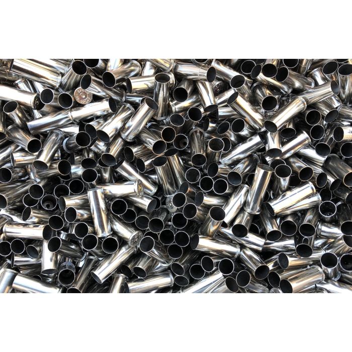 once fired 38 special bulk nickel plated brass for reloading in stock free  shipping