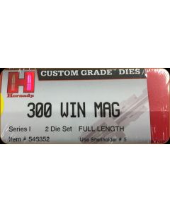 Hornady Custom Grade 300 Winchester Magnum Win Mag 2 Die Set 546352