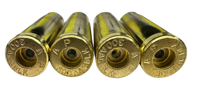 Bulk processed 300 Blackout resized deprimed trimmed washed & annealed ready to load brass for subsonic supersonic loads in stock with free shipping