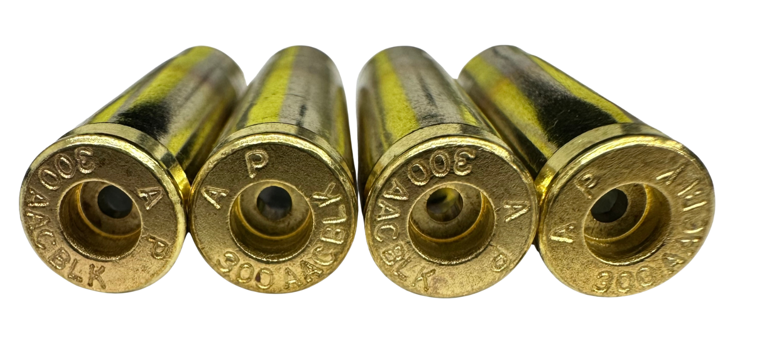 Bulk processed 300 Blackout resized deprimed trimmed washed & annealed ready to load brass for subsonic supersonic loads in stock with free shipping