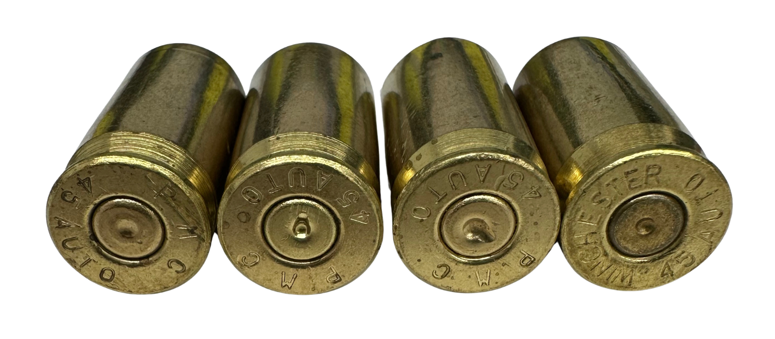 Once Fired 45 ACP Auto Bulk Brass For Reloading Accurate Self Defense, Competition, Hunting, & Target Ammo In Stock With Free Shipping