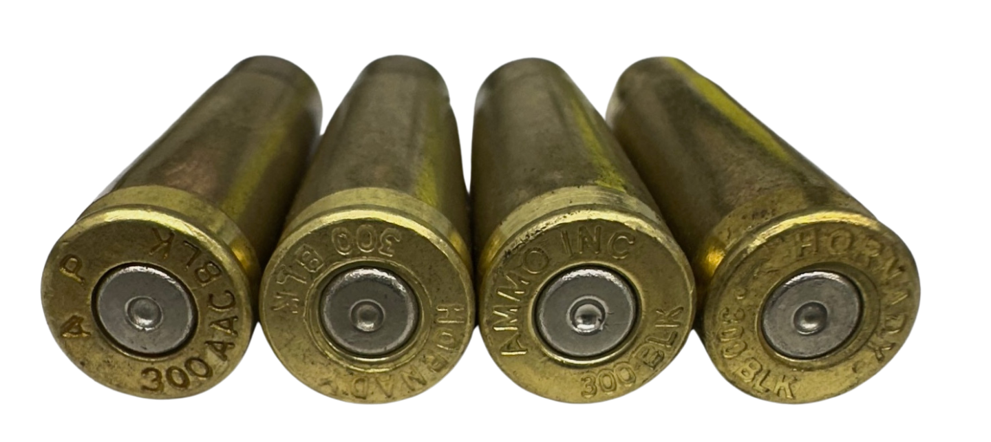 Once fired 300 Blackout 300 AAC Bulk Brass For Reloading Accurate Super Sonic & Subsonic Target & Hunting Ammo In stock Free Shipping