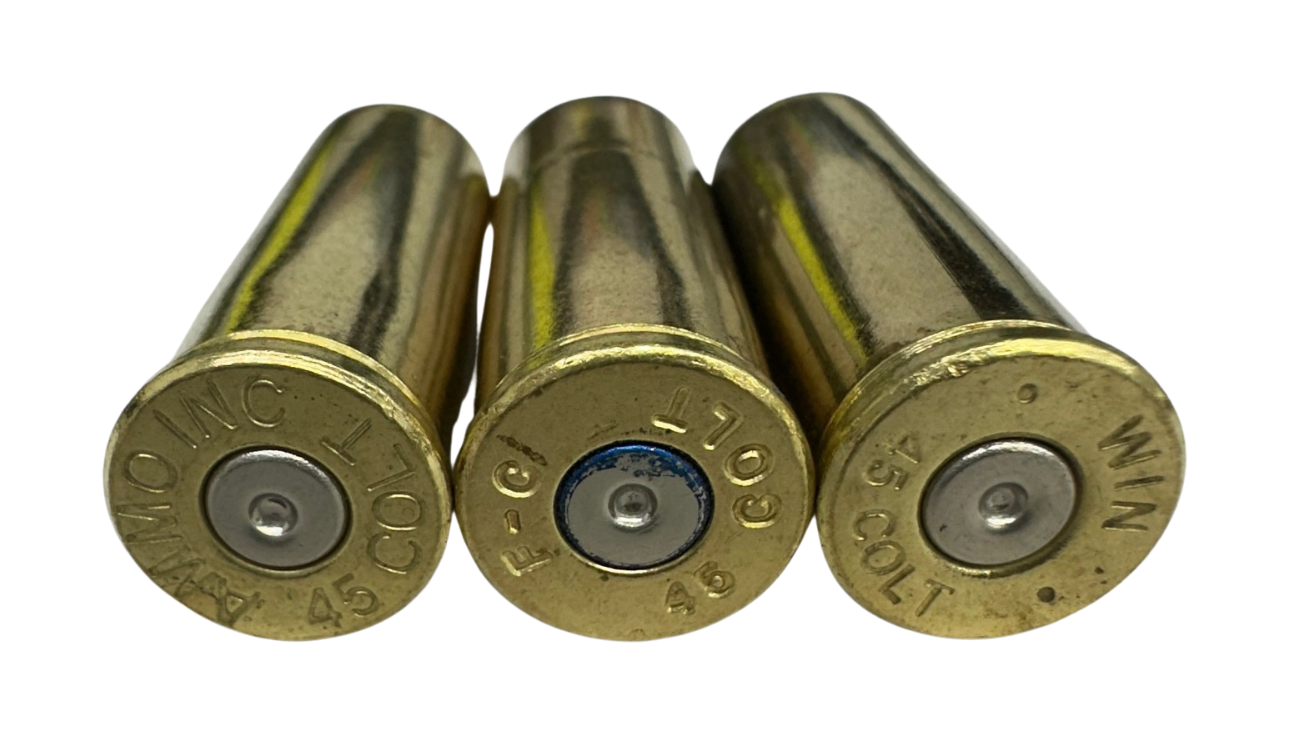 Once fired 45 long colt bulk brass for reloading in stock free shipping