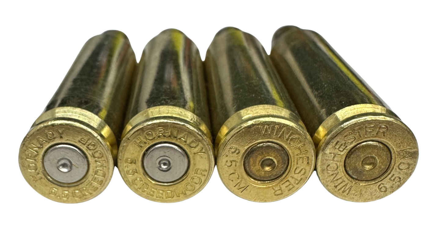 Once fired 6.5 Creedmoor large primer pocket bulk brass for reloading accurate long range target and hunting ammo in stock with free shipping