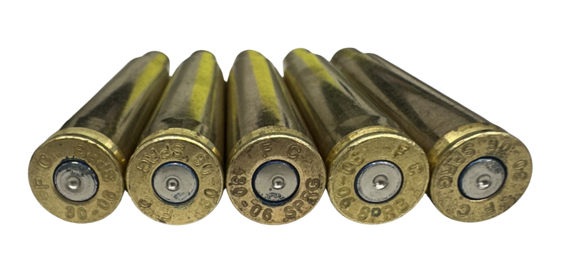 Once fired Federal headstamp 30-06 Springfield bulk brass .308 diameter for reloading accurate target & hunting ammo for M1 Garand in stock free shipping
