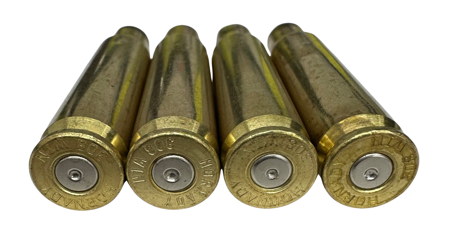 Once fired Hornady headstamp 308 Winchester for reloading high quality long range hunting and target ammo in stock with free shipping