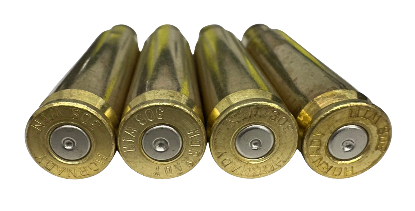 Once fired Hornady headstamp 308 Winchester for reloading high quality long range hunting and target ammo in stock with free shipping