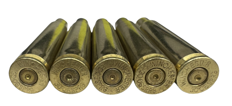 Once fired Winchester headstamp 30-06 Springfield bulk brass .308 diameter for reloading accurate target & hunting ammo for M1 Garand in stock free shipping