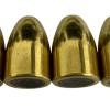 Four 9mm full metal jacket round nose bullets