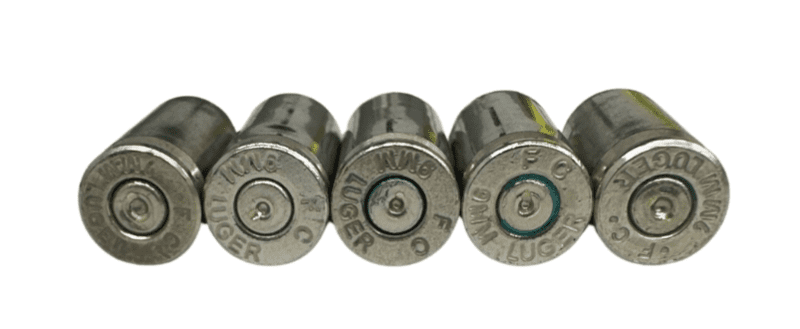 9MM All Federal Stamp Nickel Plated Fired Brass(500 count) FREE TUMBLE CLEANING!