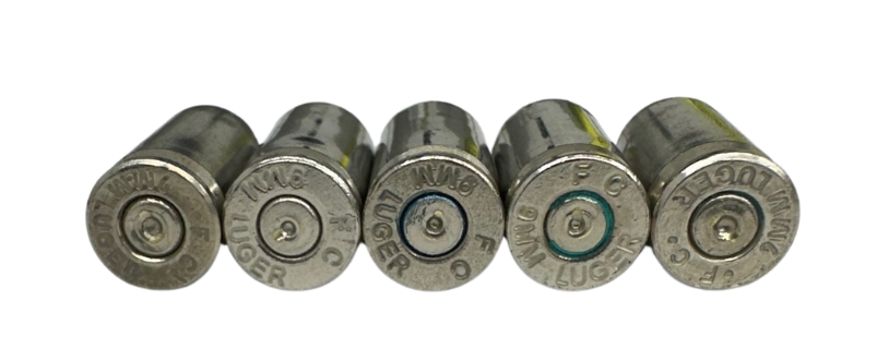 9MM All Federal Stamp Nickel Plated Fired Brass(500 count) FREE TUMBLE CLEANING! - Image 1