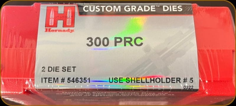 Hornady 300 PRC 2 Die Set 546351