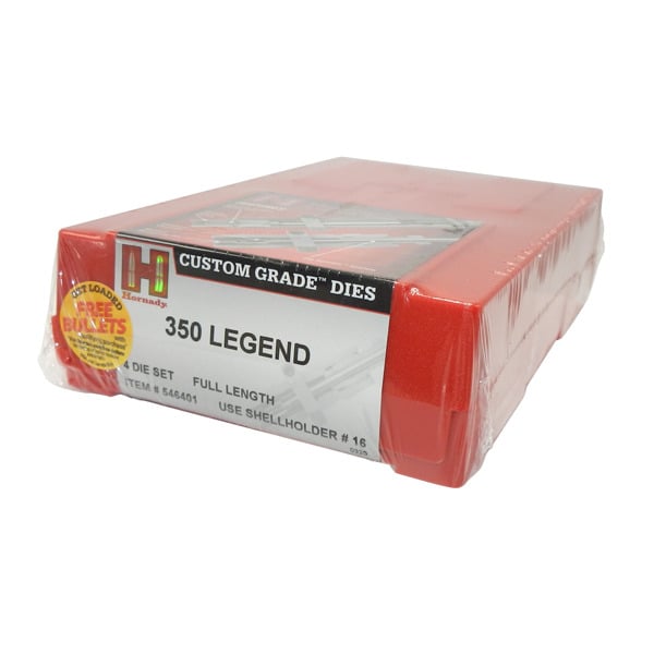 Hornady Custom Grade New Dimension 350 Legend 4 Die Set 546401