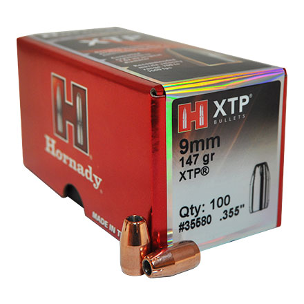 Hornady 9MM 147 Grain XTP Jacketed Hollow Point 35580(100 ct.) - Image 2