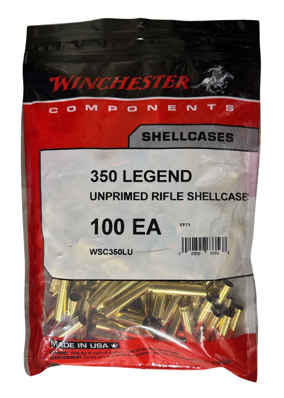 New Winchester 350 Legend Unprimed Brass WSC350LU(100 ct.)
