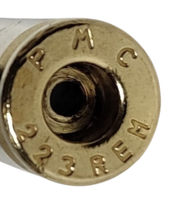 Once fired .223 Remington PMC headstamp bulk commercial brass for reloading accurate target self defense and hunting loads in stock with free shipping