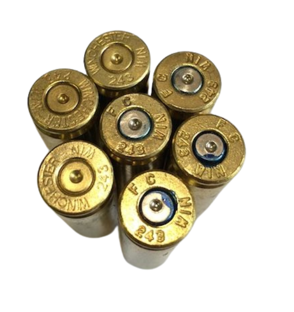 .243 Winchester Fired Brass(100 count)