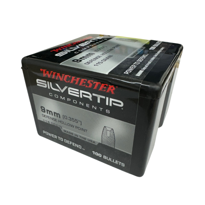Winchester 9MM .355 115 Grain Silver Tip Jacketed Hollow Point WB9ST115X(100 ct.) - Image 6